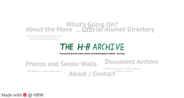 Screenshot of thehbarchive.org