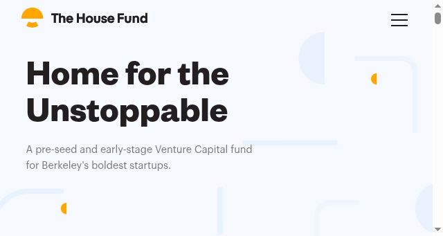 Screenshot of thehouse.fund