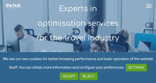 Screenshot of thehub4travel.com