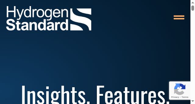 Screenshot of thehydrogenstandard.com