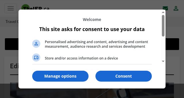 Screenshot of theifp.ca