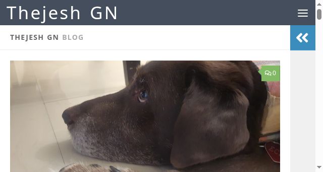 Screenshot of thejeshgn.com