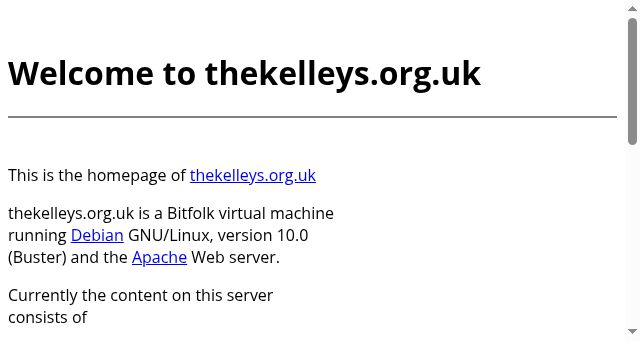 Screenshot of thekelleys.org.uk