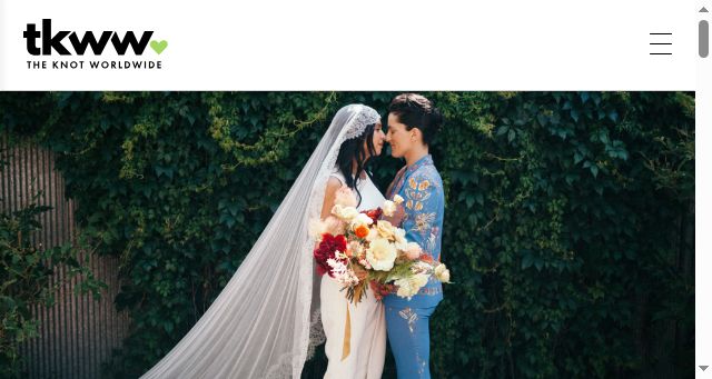 Screenshot of theknotww.com