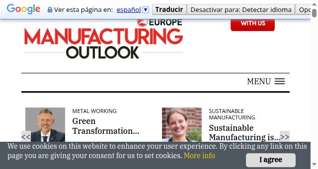 Screenshot of themanufacturingoutlookeurope.com