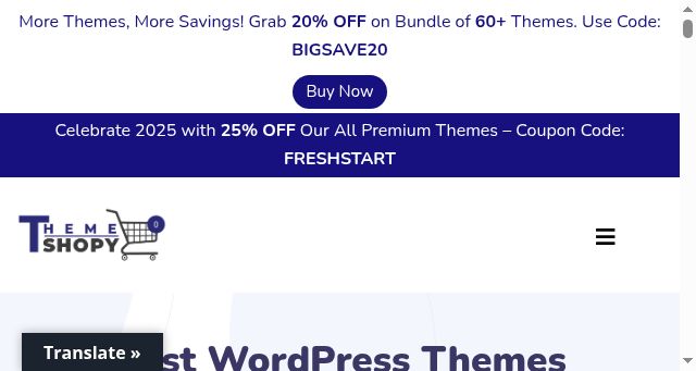 Screenshot of themeshopy.com