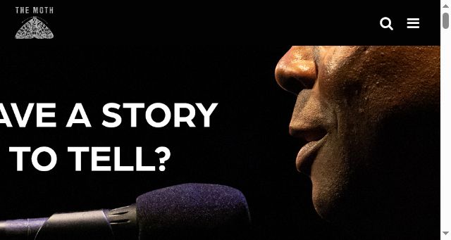 Screenshot of themoth.org