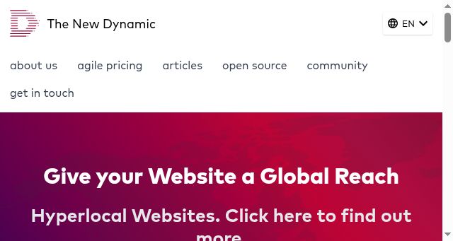 Screenshot of thenewdynamic.com