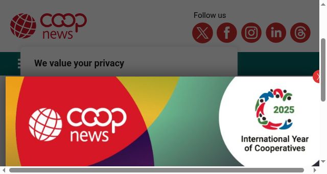 Screenshot of thenews.coop