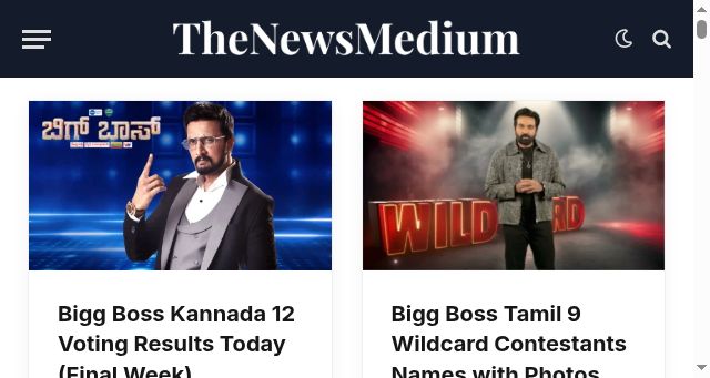 Screenshot of thenewsmedium.com