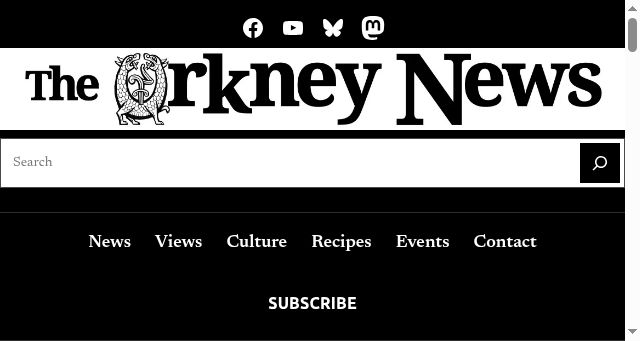 Screenshot of theorkneynews.scot