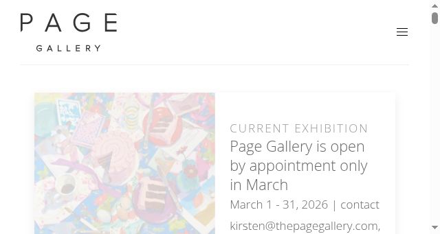 Screenshot of thepagegallery.com