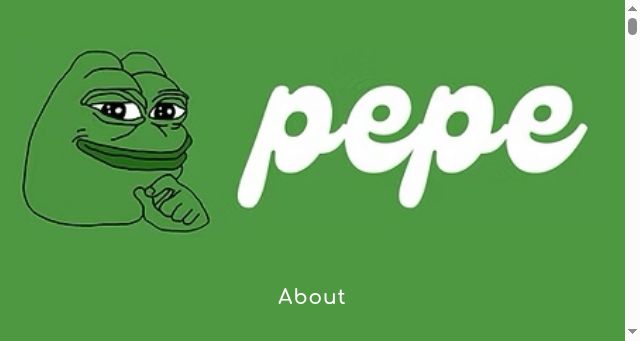 Screenshot of thepepecoin.org
