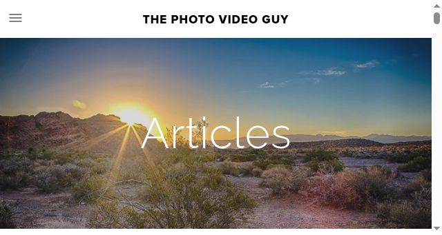 Screenshot of thephotovideoguy.com
