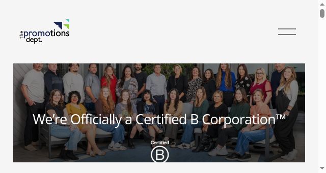 Screenshot of thepromotionsdept.com