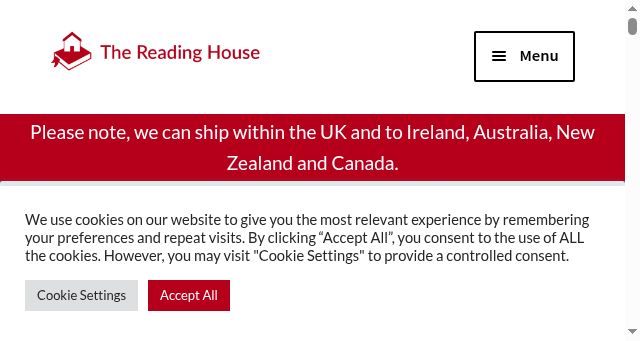 Screenshot of thereadinghouse.co.uk