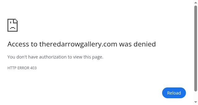 Screenshot of theredarrowgallery.com