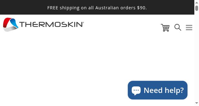 Screenshot of thermoskin.com