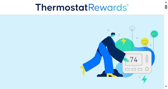 Screenshot of thermostatrewards.com