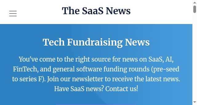 Screenshot of thesaasnews.com