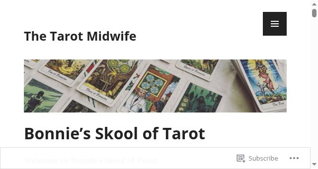 Screenshot of thetarotmidwife.com