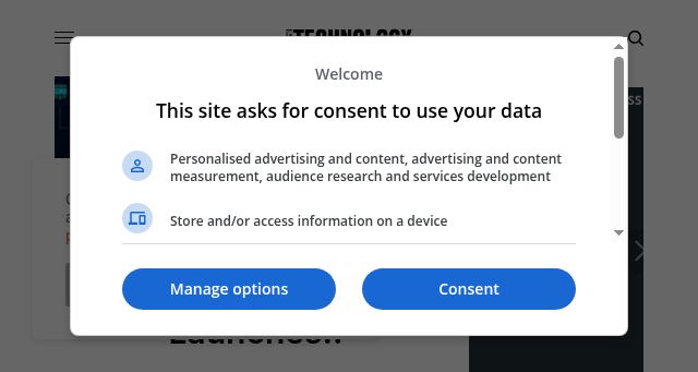 Screenshot of thetechnologyexpress.com
