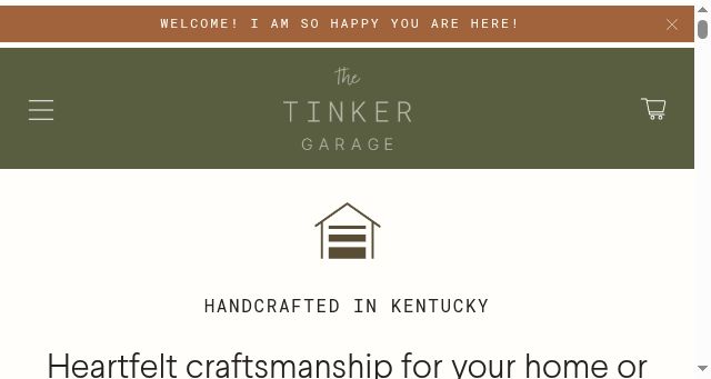 Screenshot of thetinkergarage.com
