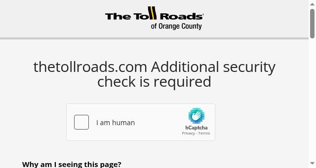 Screenshot of thetollroads.com