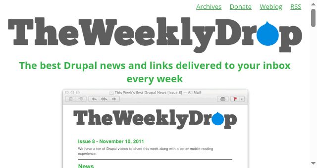 Screenshot of theweeklydrop.com
