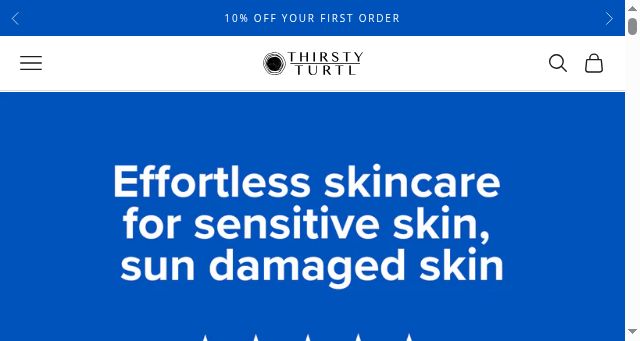 Screenshot of thirstyturtl.com
