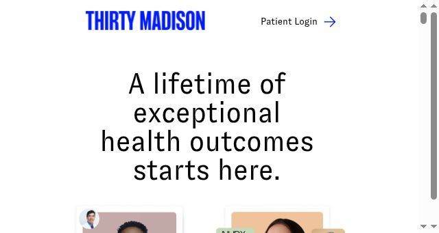 Screenshot of thirtymadison.com