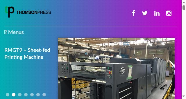Screenshot of thomsonpress.com