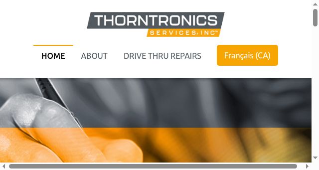 Screenshot of thorntronics.com