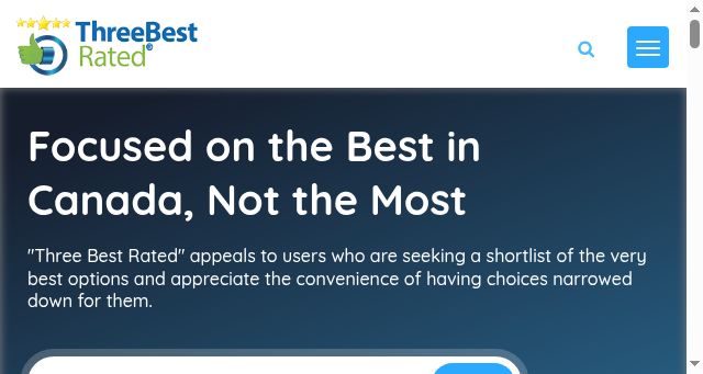 Screenshot of threebestrated.ca