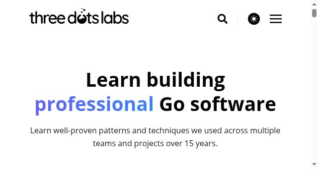 Screenshot of threedots.tech