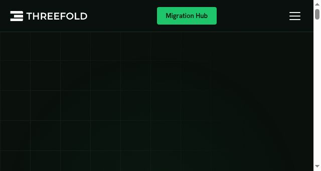 Screenshot of threefold.io