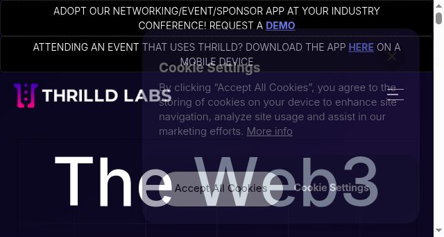 Screenshot of thrilldlabs.io