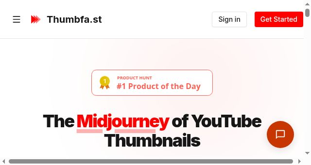 Screenshot of thumbfa.st