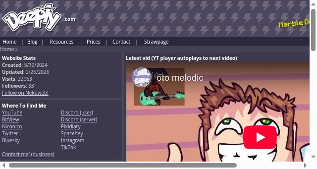 Screenshot of thxdeeply.com