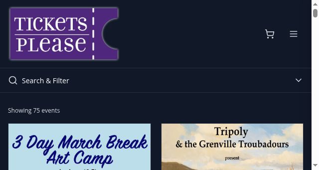 Screenshot of ticketsplease.ca