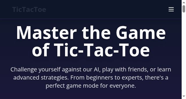 Screenshot of tictactoe.now