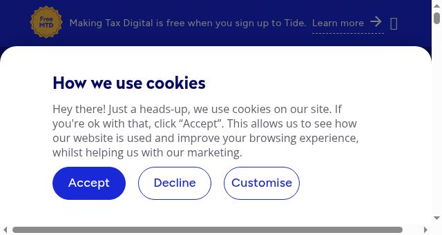 Screenshot of tide.co