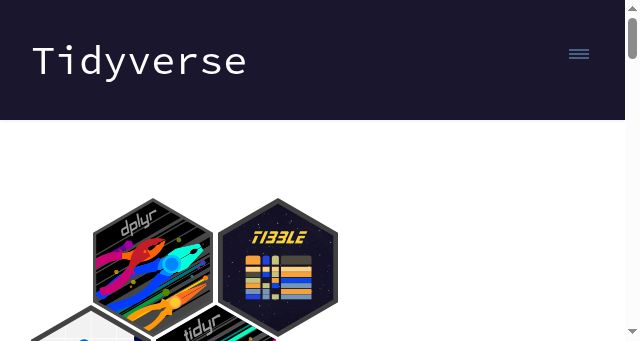 Screenshot of tidyverse.org