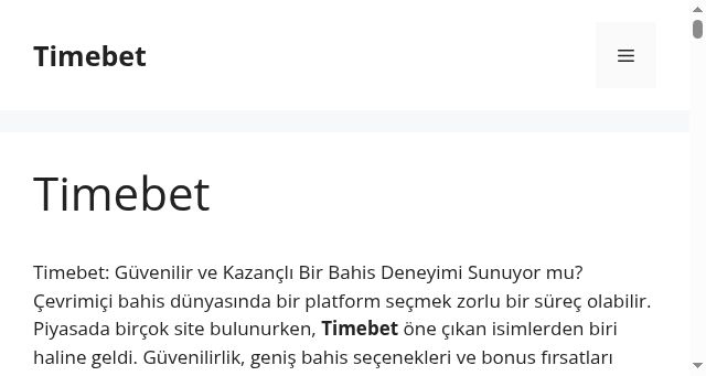 Screenshot of timebet.co