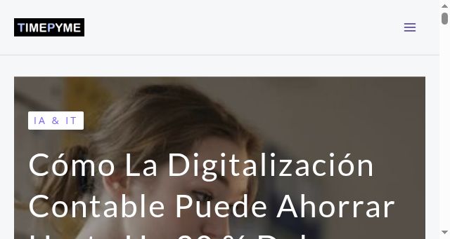 Screenshot of timepyme.eu