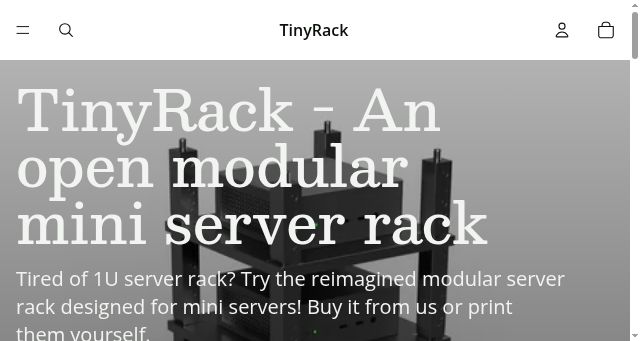 Screenshot of tinyrack.io