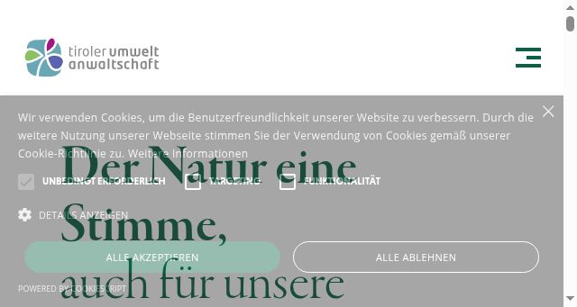 Screenshot of tiroler-umweltanwaltschaft.gv.at