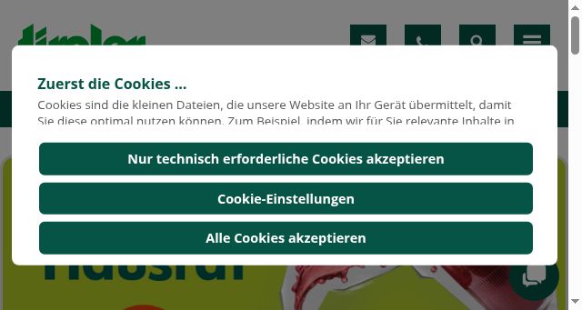 Screenshot of tiroler-versicherung.at