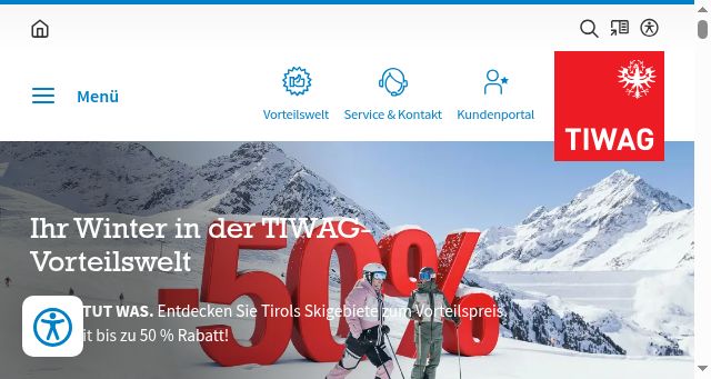 Screenshot of tiwag.at