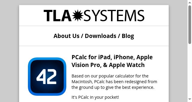 Screenshot of tla-systems.co.uk
